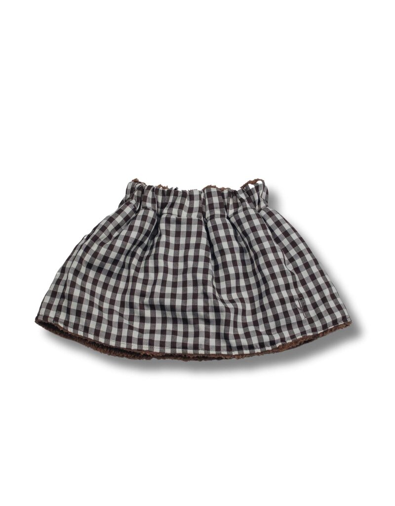 Two You Label Two You Label - Omkeerbare teddy rok bruin