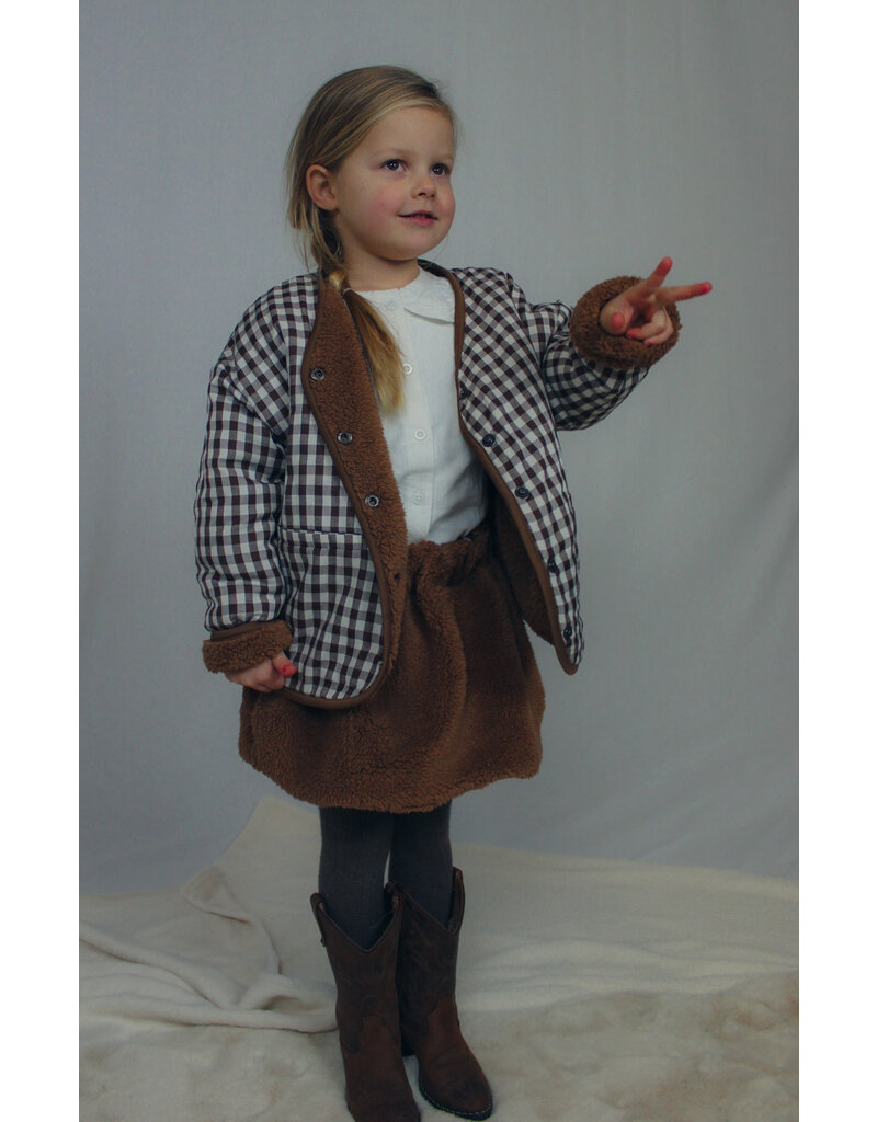 Two You Label Two You Label - Omkeerbare teddy rok bruin