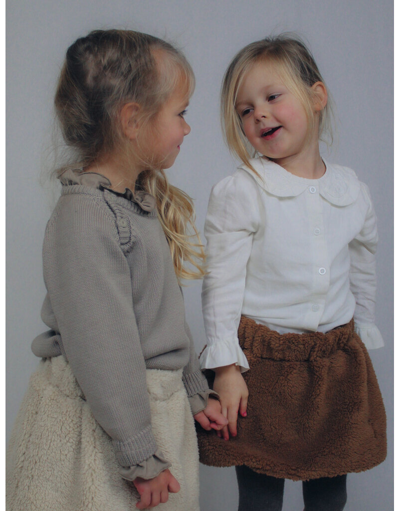 Two You Label Two You Label - Omkeerbare teddy rok bruin