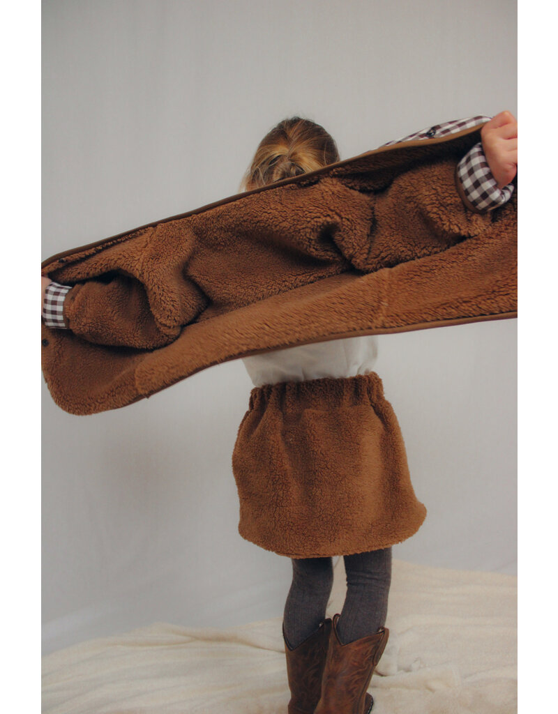 Two You Label Two You Label - Omkeerbare teddy rok bruin
