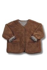 Two You Label Two You Label - Omkeerbare teddy jas donker bruin