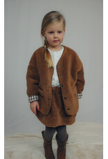 Two You Label Two You Label - Omkeerbare teddy jas donker bruin