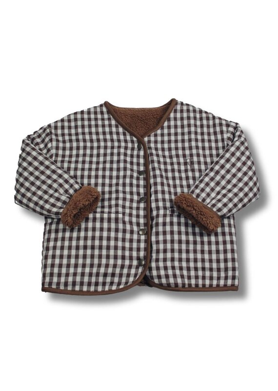 Two You Label Two You Label - Omkeerbare teddy jumper jas