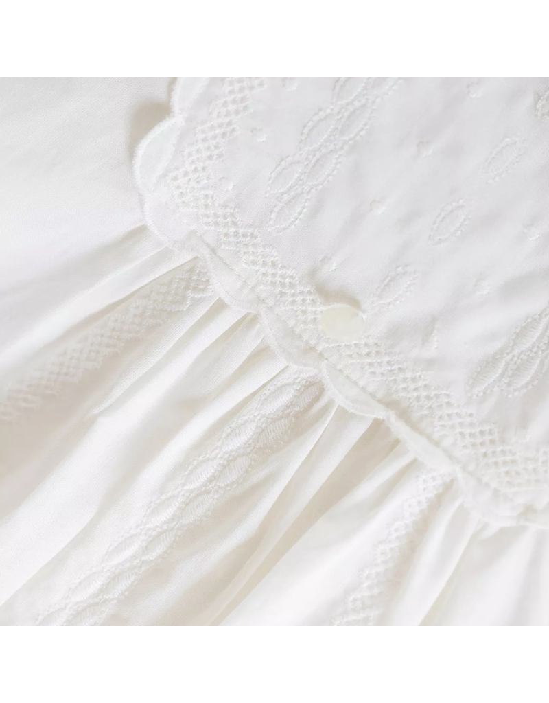 Tartine & Chocolat Tartine et Chocolat -  doopkleed (lang) met muts - ecru T1