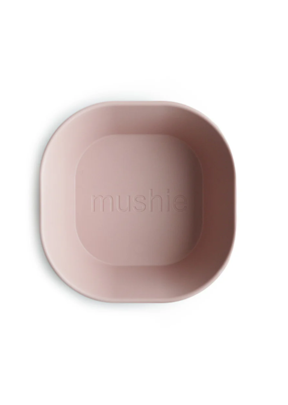Mushie Mushie DINNER bowl square- blush 2 stuks