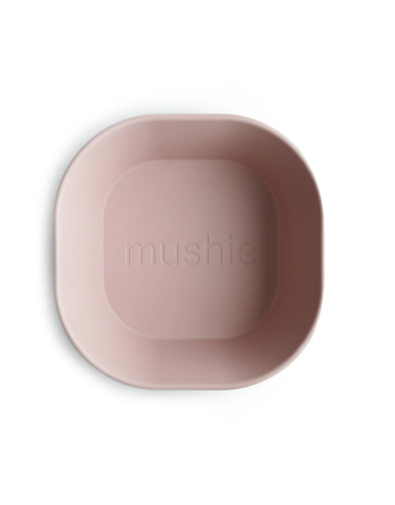 Mushie Mushie DINNER bowl square- blush 2 stuks