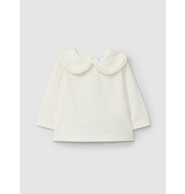 Laranjinha Bloesje lange mouw- kraagje- off white