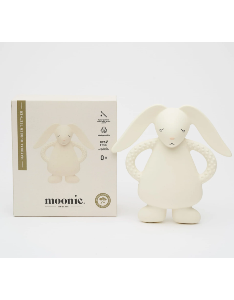 Moonie Moonie - rubber theeter - konijn cream