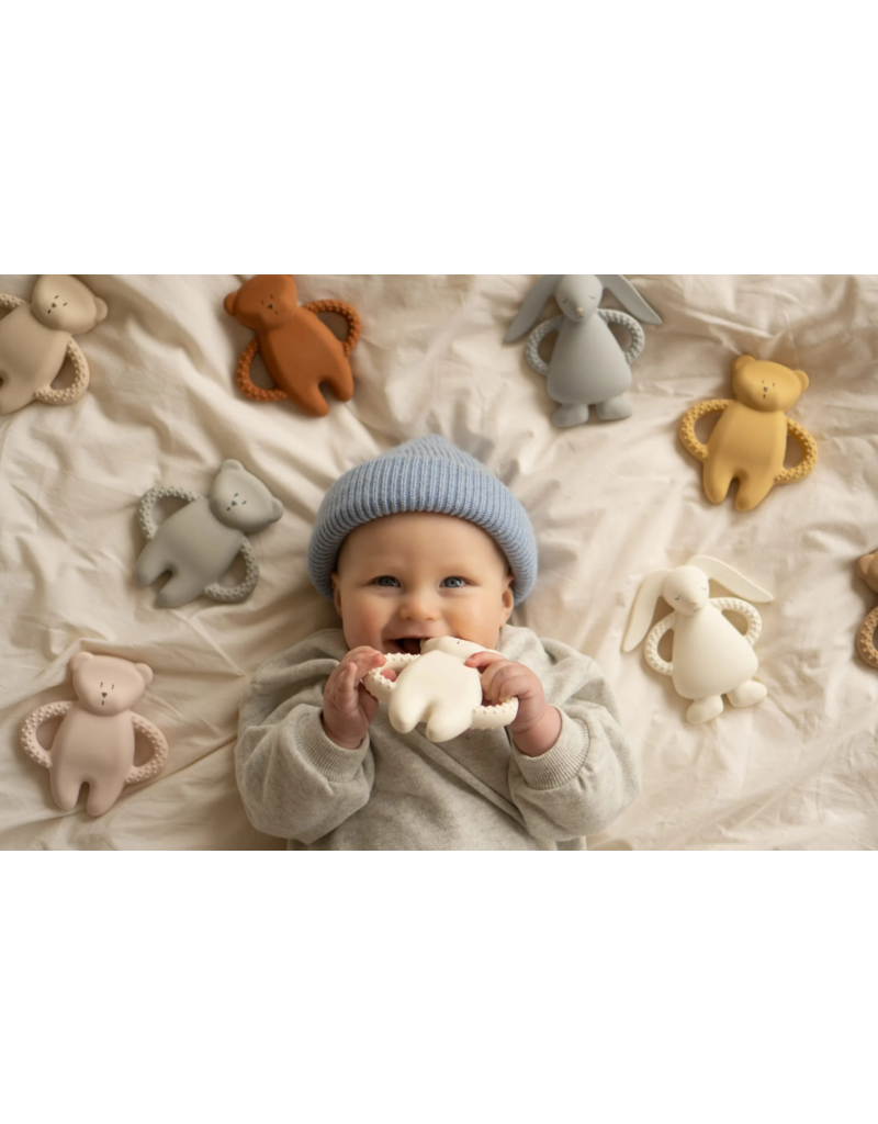 Moonie Moonie - rubber theeter - konijn cream