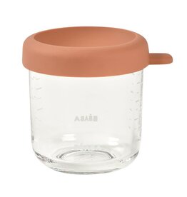 Beaba Béaba 250 ml glazen portie Terracotta