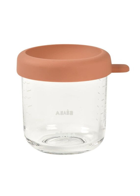 Beaba Béaba 250 ml glazen portie Terracotta