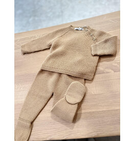 Babidu Gebreid setje jongen-camel