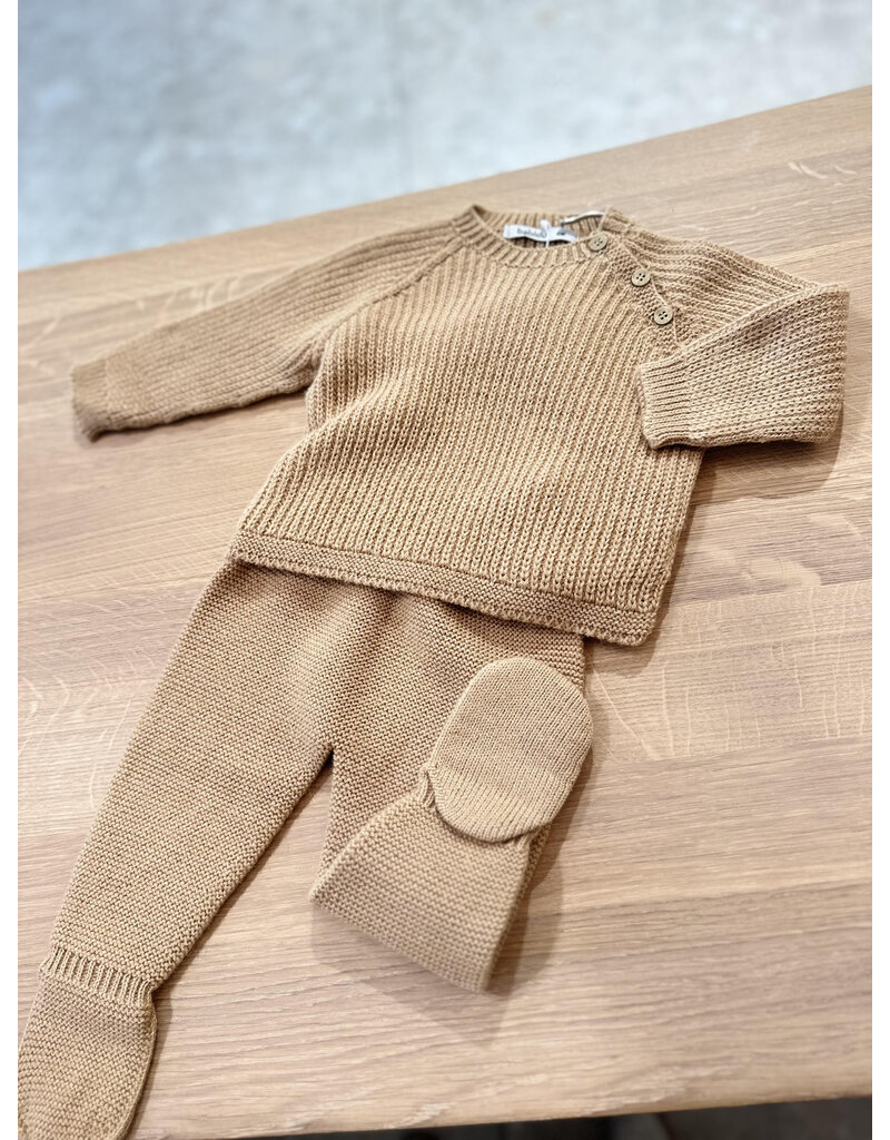 Babidu Gebreid setje jongen-camel