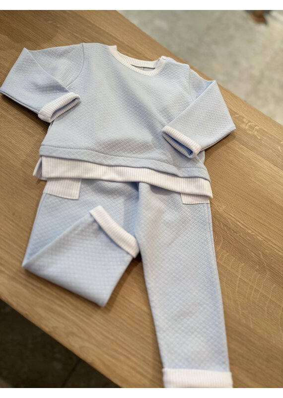 Babidu Pyjama-2 stuks-blauw-JONGEN