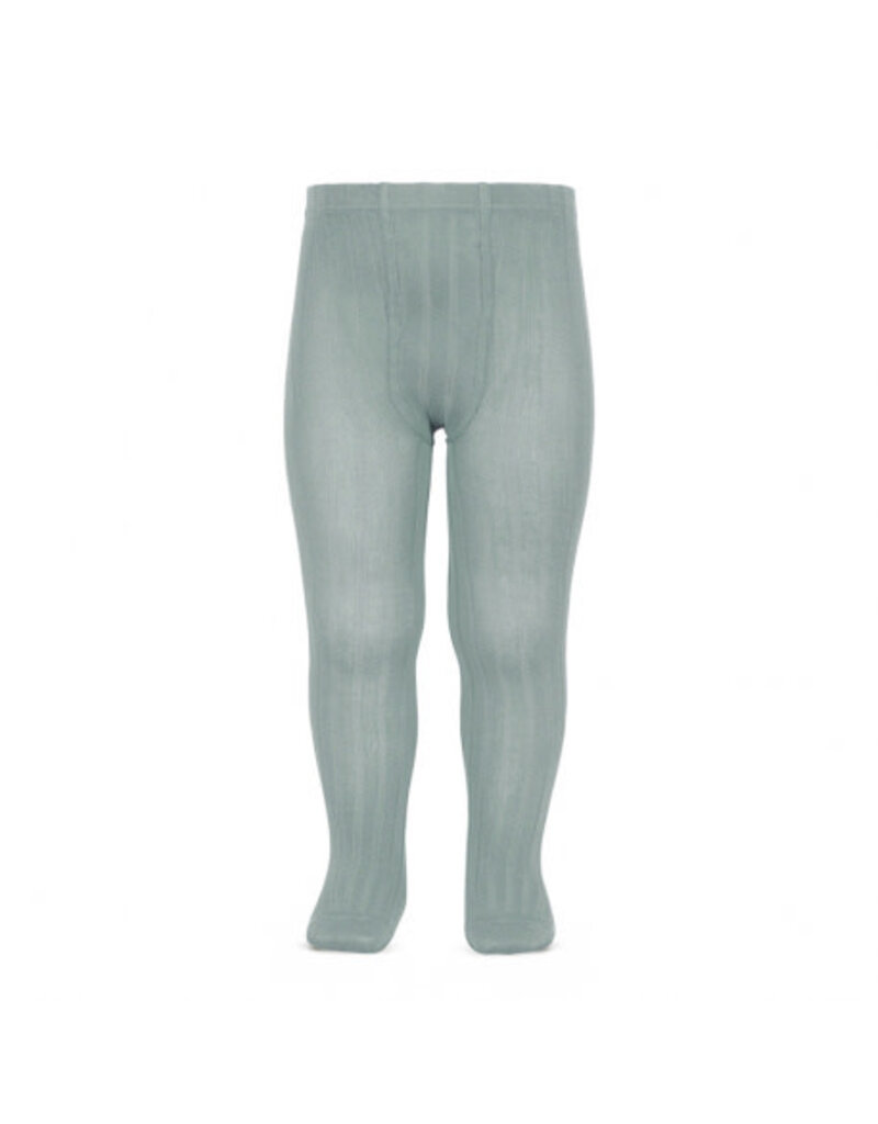 Condor Condor-Broekkousen basic - rib groen - 756
