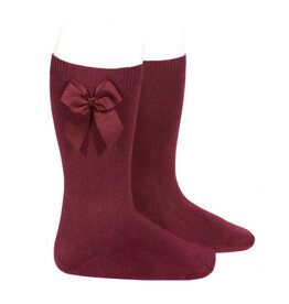 Condor Condor - kniekousjes satijnen strik - Granata 575