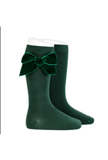 Kniekousjes condor - groen met strik in velvet