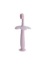 Mushie Mushie-silicone training toothbrush FLOWER -soft lilac