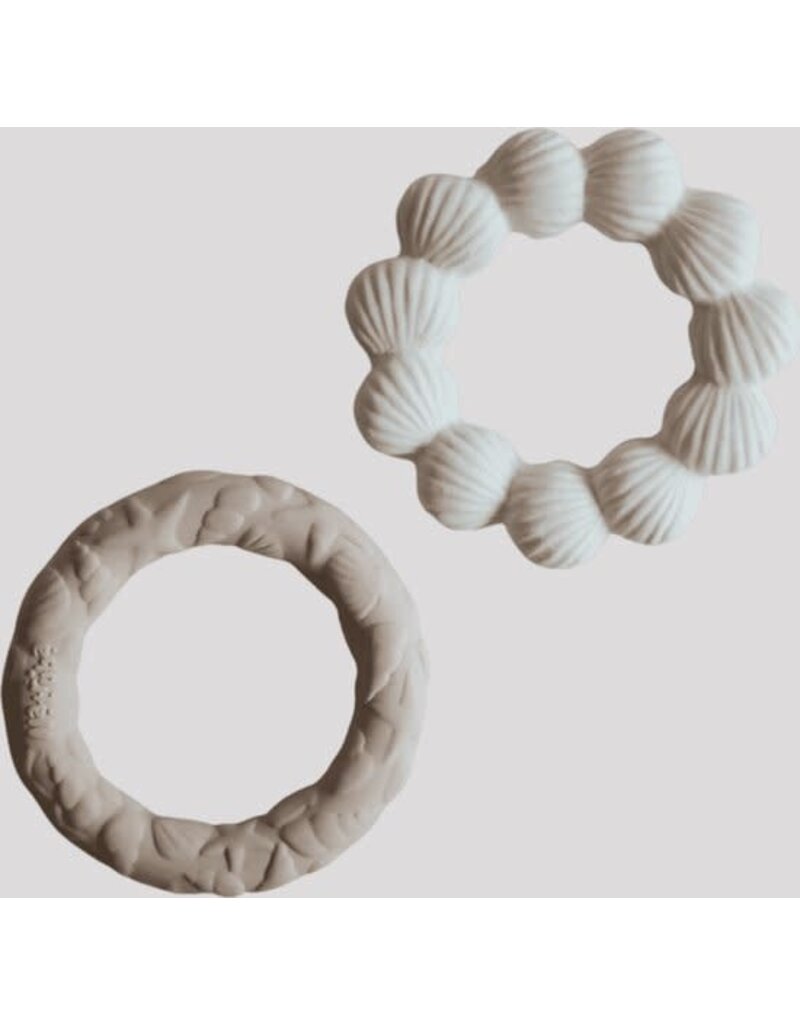 Natruba Teether set-ocean and shell- 2 ringen