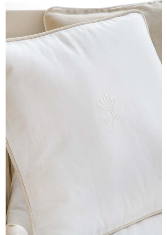 living nature Kussen Linnen Collectie - wit