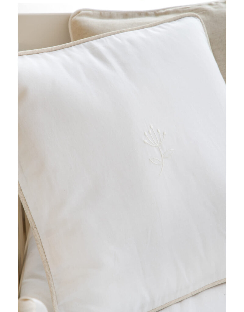 living nature Kussen Linnen Collectie - wit