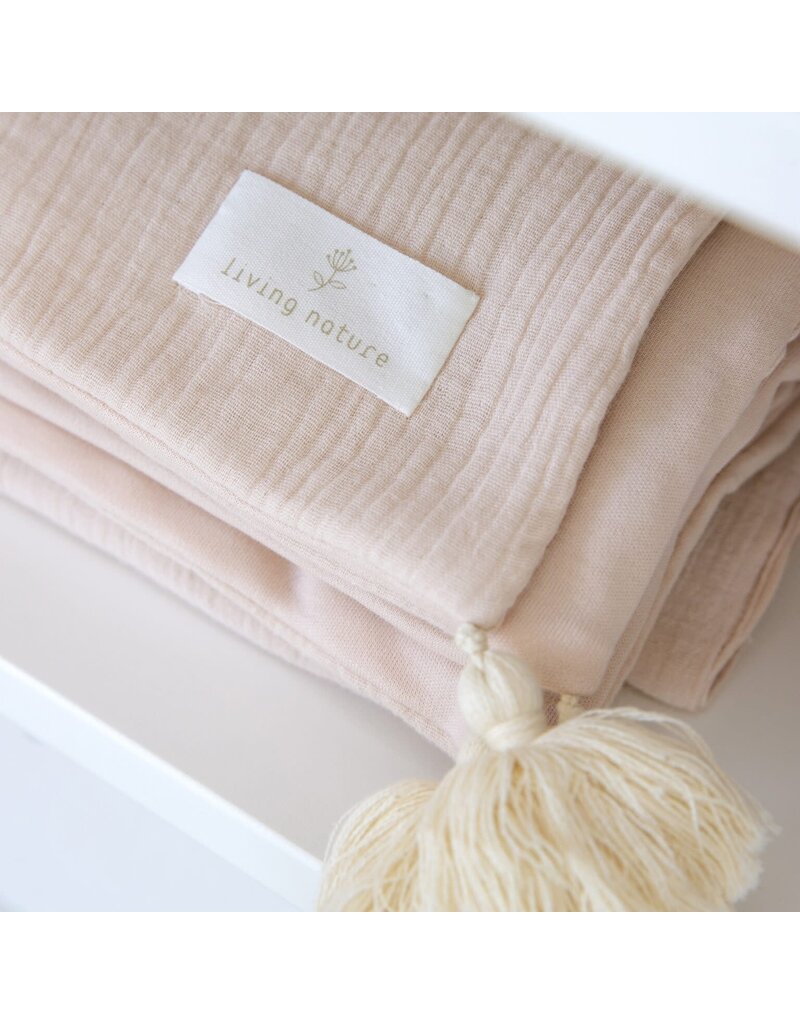 living nature Deken Doris - roze
