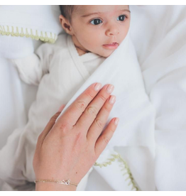 Yaarn Yaarn handmade - tetradoek 120x120cm wit/wit