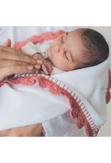 Yaarn Yaarn handmade - Fleece 70x100cm wit/oud roze