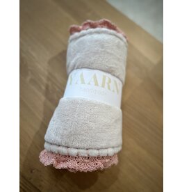 Yaarn Yaarn handmade - Fleece 70x100cm  beige/roze