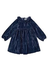 Tocoto Vintage - Velvet jurk -blauw