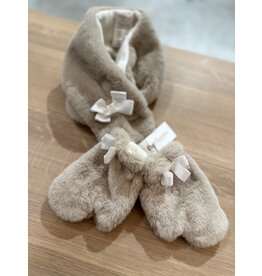 Patachou Patachou-handschoenen fake fur-beige