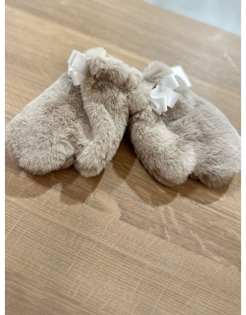 Patachou Patachou-handschoenen fake fur-beige