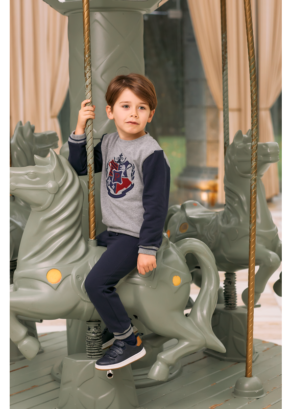 Patachou Jongensset-2 stuks-Blauw/grijs