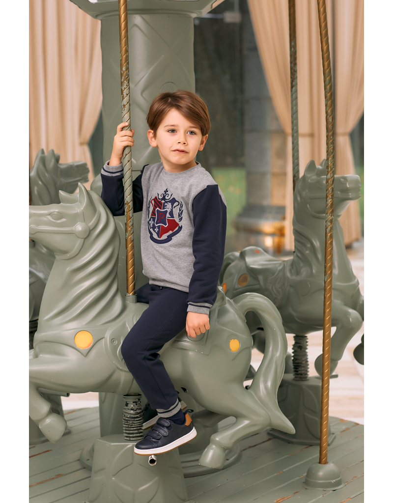 Patachou Jongensset-2 stuks-Blauw/grijs