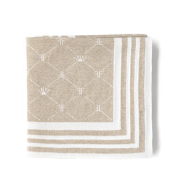 First Signature blanket Luca-white beige-90/90