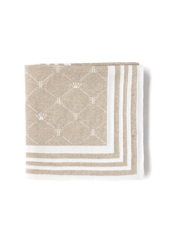 First Signature blanket Luca-white beige-90/90