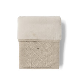 First First Lano-blanket cashmere and fur-75/100-beige