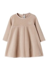 Il gufo Il gufo - jurk fleece ecru
