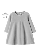 Il gufo Il gufo - jurk fleece ecru