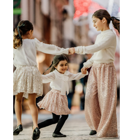 Camellia Camellia- broek met pailletten- roze