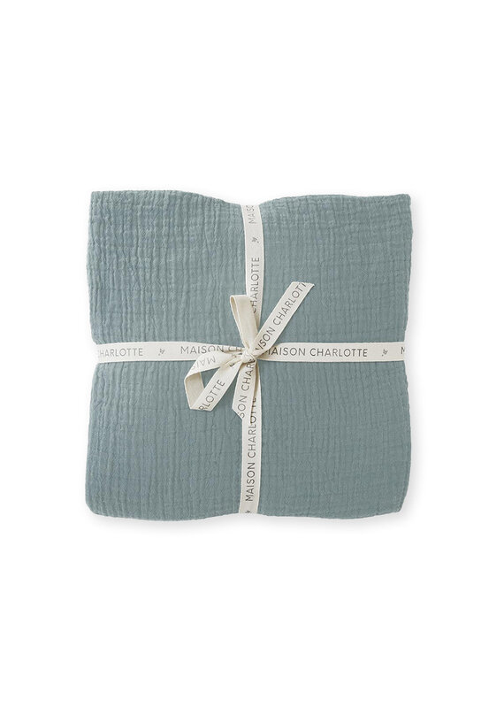 Maison Charlotte Maison Charlotte- Bedovertrek - Tetra 70x140cm - green