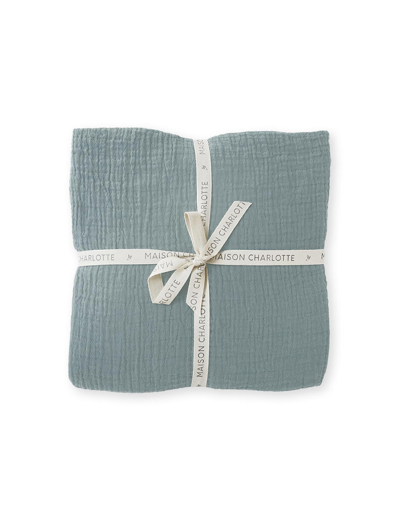 Maison Charlotte Maison Charlotte- Bedovertrek - Tetra 70x140cm - green