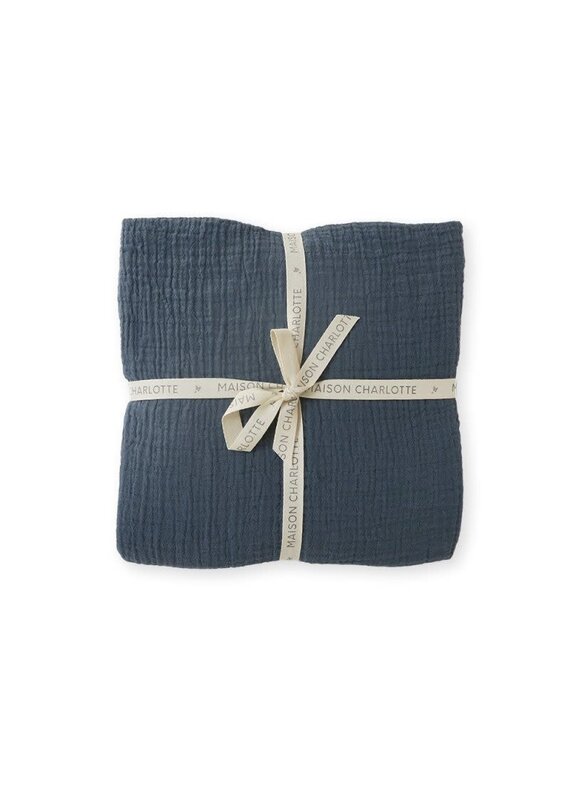 Maison Charlotte Maison Charlotte - Bedovertrek - Tetra 70x140cm - prestige blue