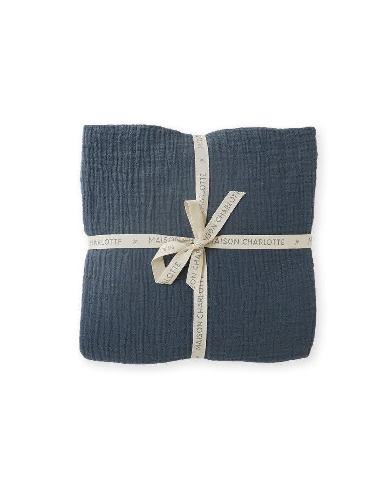 Maison Charlotte Bedovertrek - Tetra 70x140cm - prestige blue