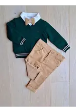 Natini Natini trui - V hals donker groen