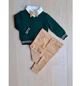 Natini Natini trui - V hals donker groen