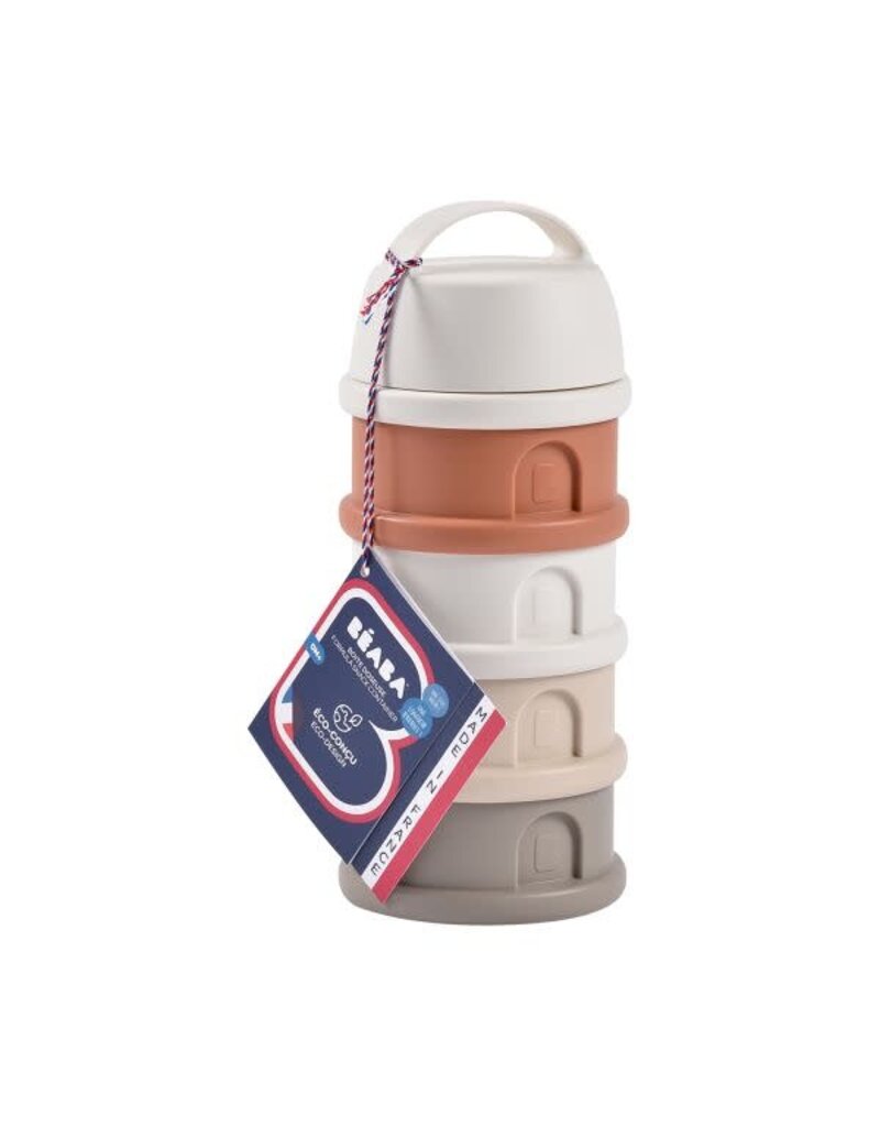 Beaba Beaba - Poedermelk doosje mineral  wit/terracotta