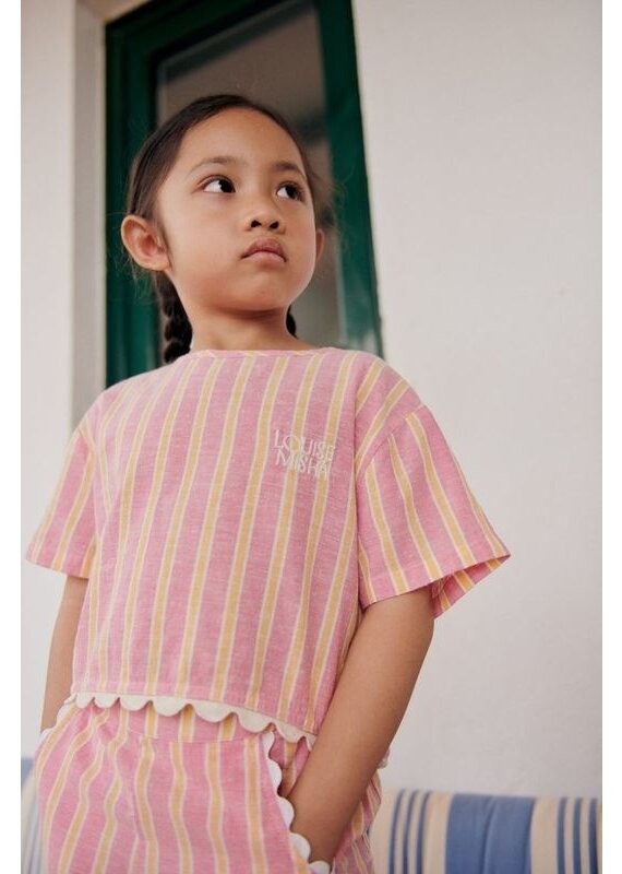 Louise Misha Blouse Kalistee - pink gelato stripes