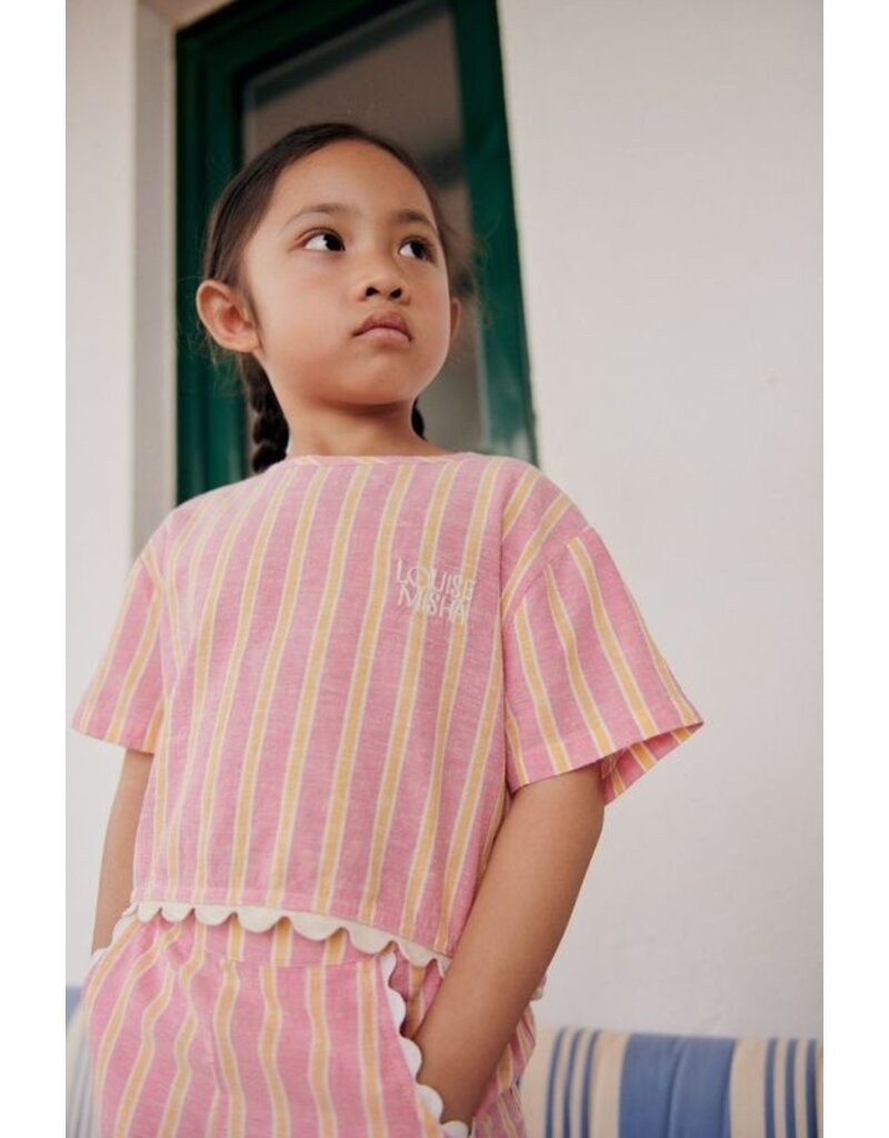 Louise Misha Blouse Kalistee - pink gelato stripes 4J