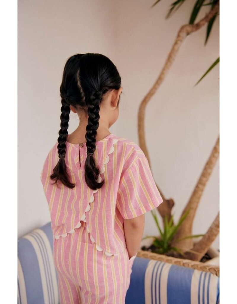 Louise Misha Blouse Kalistee - pink gelato stripes 4J